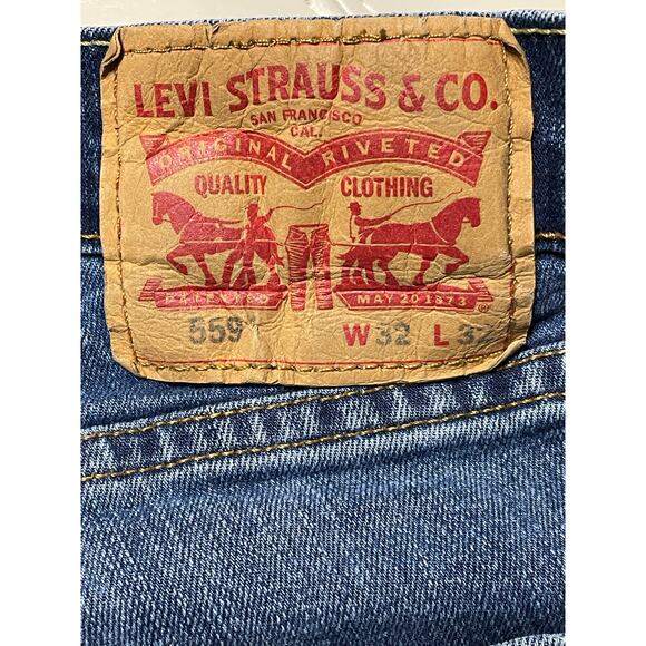 Levi's 559 Straight Leg Denim Jeans 32x32 - Picture 6 of 12